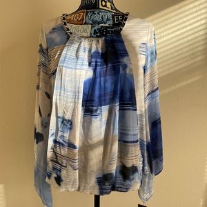 NWT Alfani Multi Blue Top